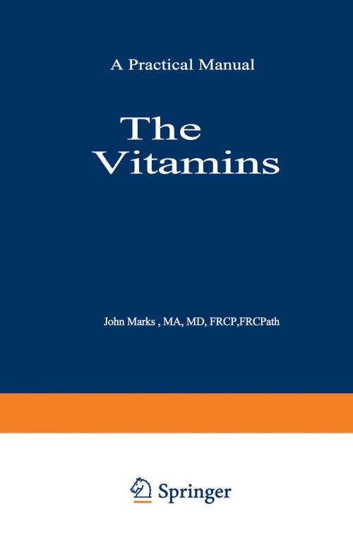 Cover of the book The Vitamins by J. Marks, Springer Netherlands