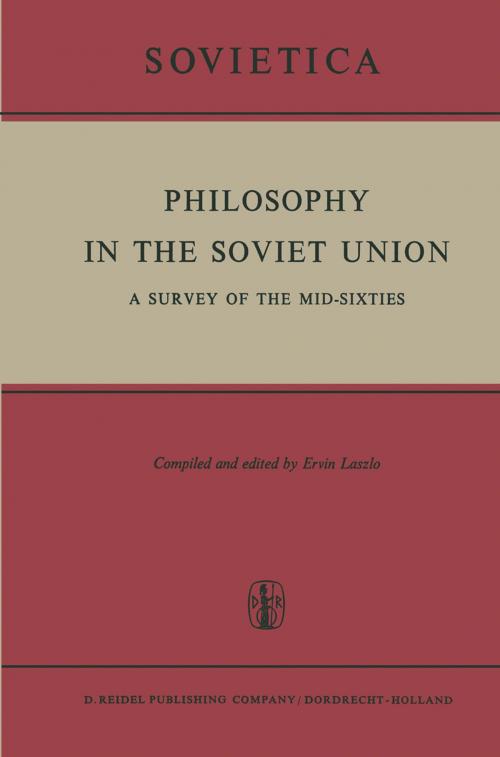 Cover of the book Philosophy in the Soviet Union by E. Laszlo, Springer Netherlands