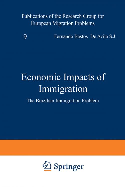 Cover of the book Economic Impacts of Immigration by F. Bastos de Avila, A.C. de Oliviera, J. Isaac, Springer Netherlands