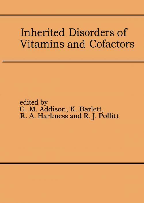 Cover of the book Inherited Disorders of Vitamins and Cofactors by , Springer Netherlands