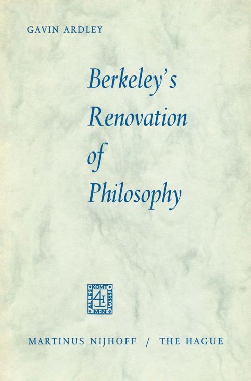 Cover of the book Berkeley’s Renovation of Philosophy by Gavin Ardley, Springer Netherlands