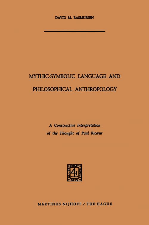 Cover of the book Mythic-Symbolic Language and Philosophical Anthropology by David M. Rasmussen, Springer Netherlands