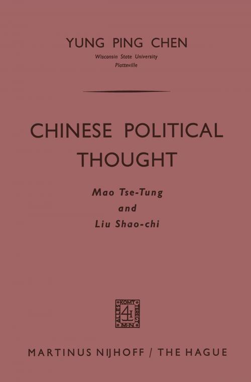 Cover of the book Chinese Political Thought by Yung Ping Chen, Springer Netherlands