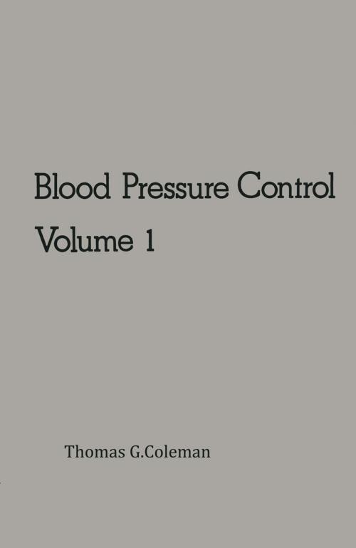 Cover of the book Blood Pressure Control by T.G. Coleman, Springer Netherlands