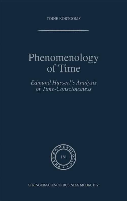 Cover of the book Phenomenology of Time by Toine Kortooms, Springer Netherlands