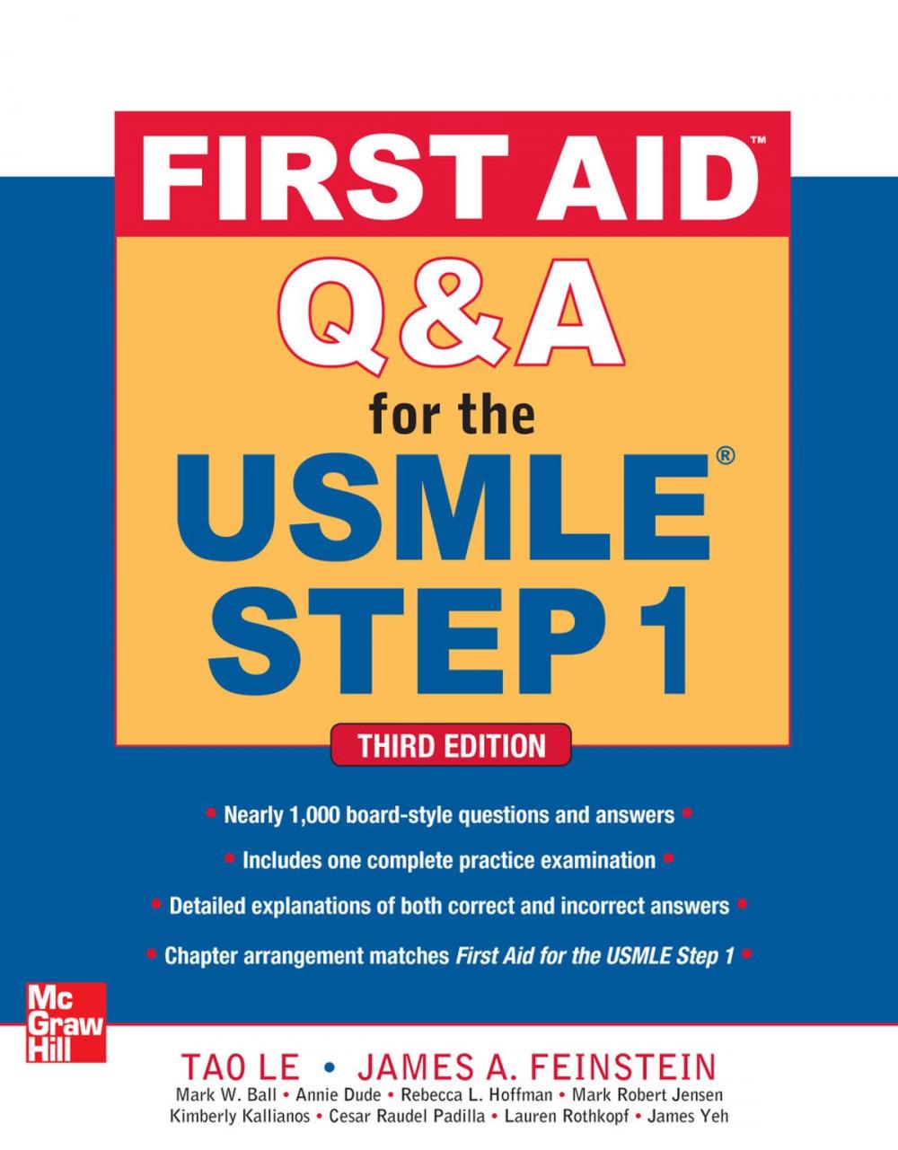 Big bigCover of First Aid Q&A for the USMLE Step 1, Third Edition