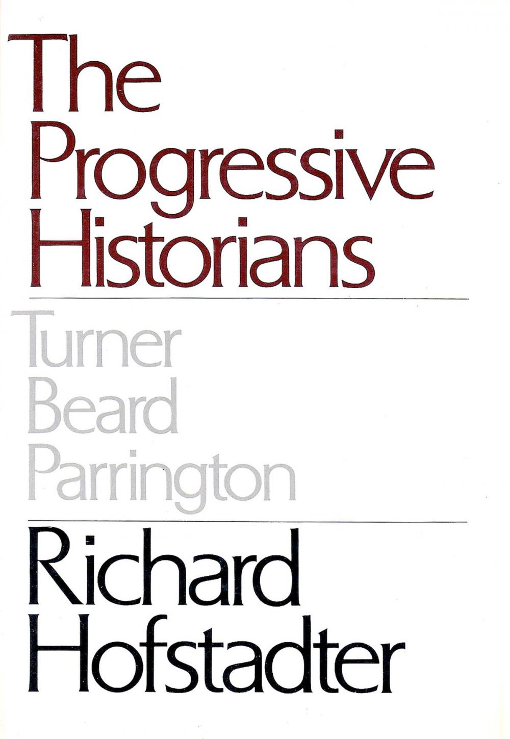 Big bigCover of Progressive Historians