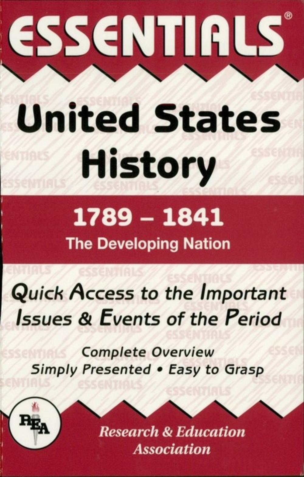 Big bigCover of United States History: 1789 to 1841 Essentials