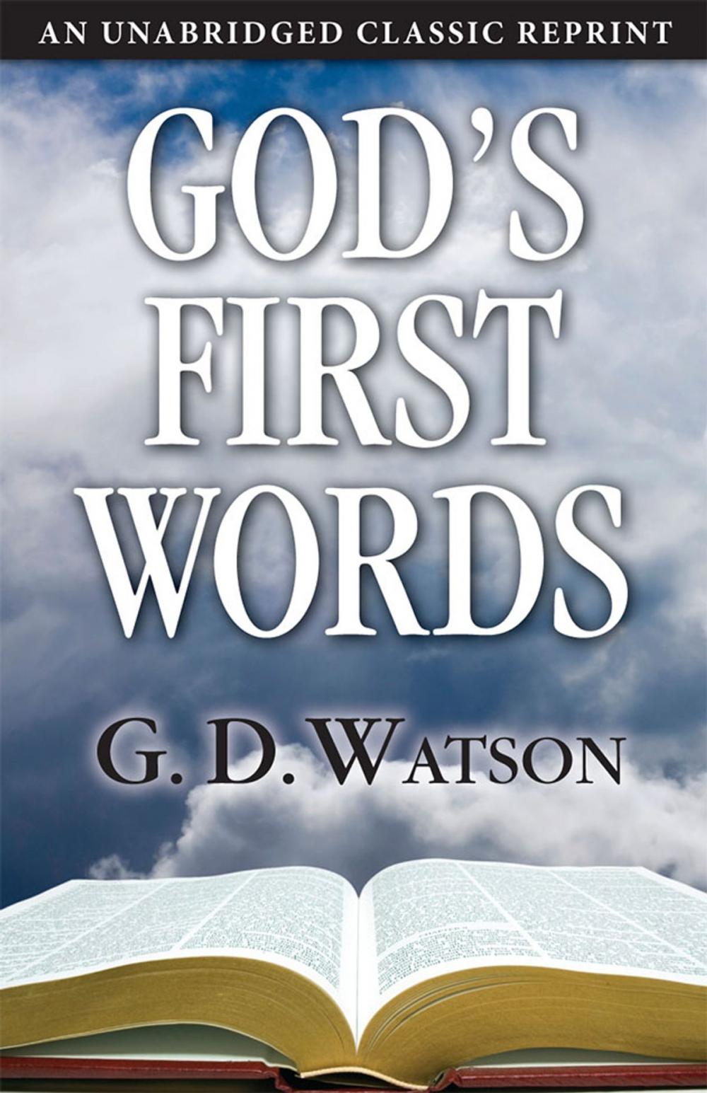 Big bigCover of God's First Words