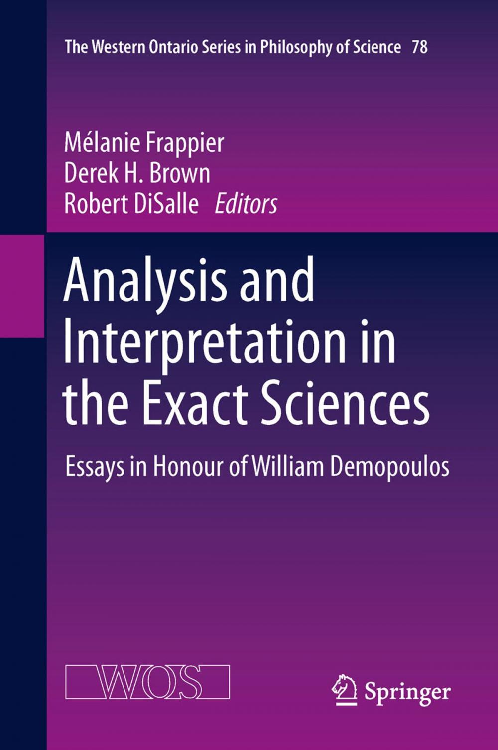 Big bigCover of Analysis and Interpretation in the Exact Sciences