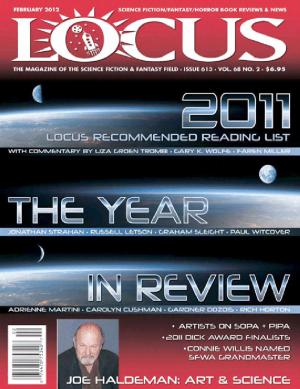 Cover of Locus Magazine, Issue 613, February 2012