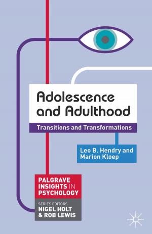 Cover of the book Adolescence and Adulthood by Owen E. Hughes