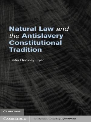 Book cover of Natural Law and the Antislavery Constitutional Tradition