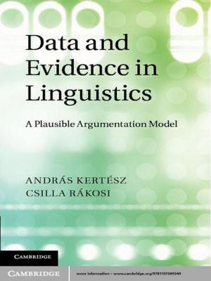 Cover of the book Data and Evidence in Linguistics by Rita Abrahamsen, Michael C. Williams