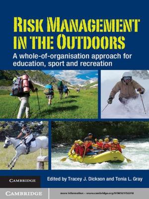 Cover of the book Risk Management in the Outdoors by Oliver Bühler