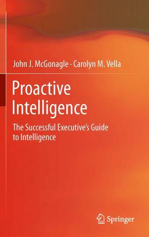 Cover of the book Proactive Intelligence by Maria Carmela Di Piazza, Gianpaolo Vitale