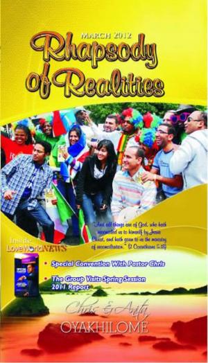 Book cover of Rhapsody of Realities March 2012 Edition