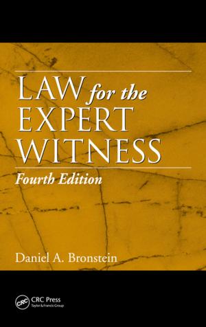 Cover of the book Law for the Expert Witness by Ferenc Szidarovszky