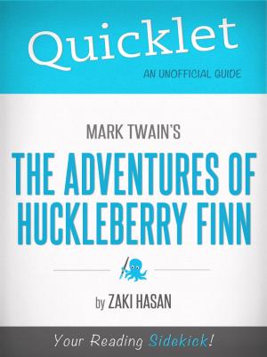 Book cover of Quicklet on Mark Twain's Adventures of Huckleberry Finn (CliffsNotes-like Book Summary)