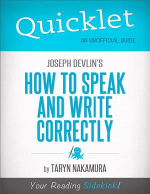Cover of Quicklet on Joseph Devlin's How to Speak and Write Correctly