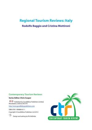 Book cover of Italy: a regional review