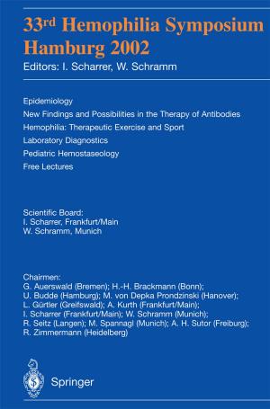 Cover of the book 33rd Hemophilia Symposium by Jürgen Kletti, Jochen Schumacher
