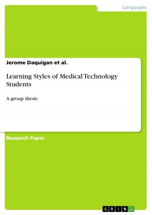 Cover of the book Learning Styles of Medical Technology Students by Michael Dathe