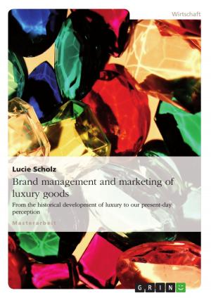 Book cover of Brand management and marketing of luxury goods