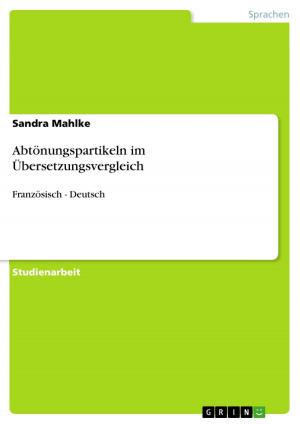 Cover of the book Abtönungspartikeln im Übersetzungsvergleich by Harald Schwimmer