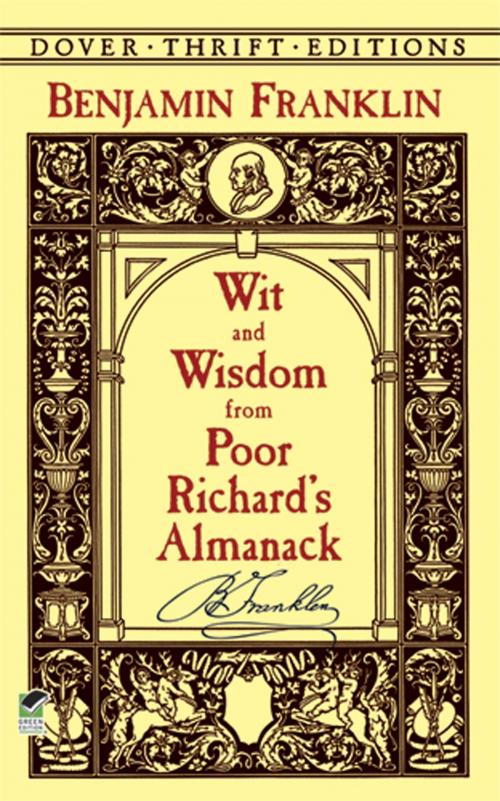 Cover of the book Wit and Wisdom from Poor Richard's Almanack by Benjamin Franklin, Dover Publications