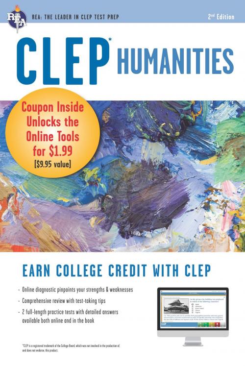 Cover of the book CLEP Humanities w/ Online Practice Exams by Robert Liftig, Marguerite Barrett, Research & Education Association