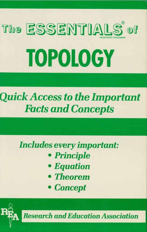 Cover of the book Topology Essentials by Emil G. Milewski, Research & Education Association