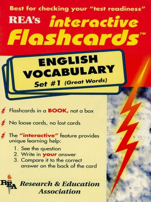 Cover of the book English Vocabulary - Set #1 Interactive Flashcards Book by The Editors of REA, Research & Education Association