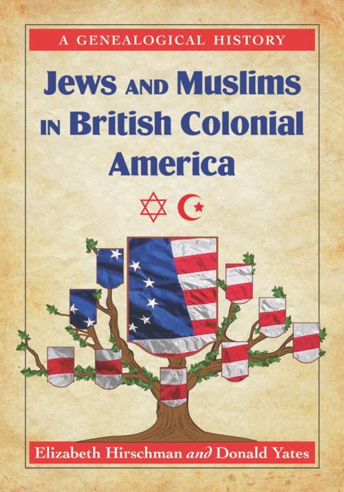 Cover of the book Jews and Muslims in British Colonial America by Elizabeth Caldwell Hirschman, Donald N. Yates, McFarland & Company, Inc., Publishers