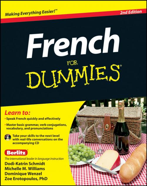 Cover of the book French For Dummies, Enhanced Edition by Dodi-Katrin Schmidt, Michelle M. Williams, Dominique Wenzel, Zoe Erotopoulos, Wiley