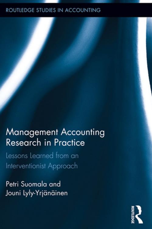 Cover of the book Management Accounting Research in Practice by Petri Suomala, Jouni Lyly-Yrjänäinen, Taylor and Francis