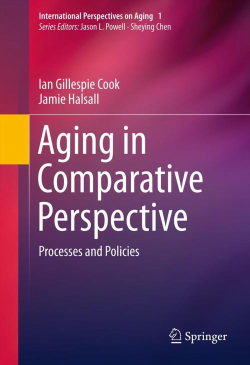 Cover of the book Aging in Comparative Perspective by Ian Gillespie Cook, Jamie Halsall, Springer US