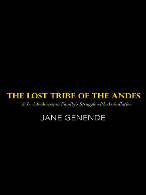 Cover of the book The Lost Tribe of the Andes by Jane Genende, iUniverse