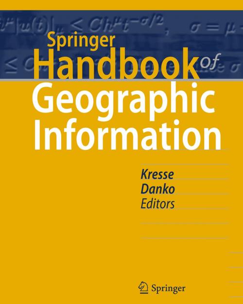 Cover of the book Springer Handbook of Geographic Information by , Springer Berlin Heidelberg