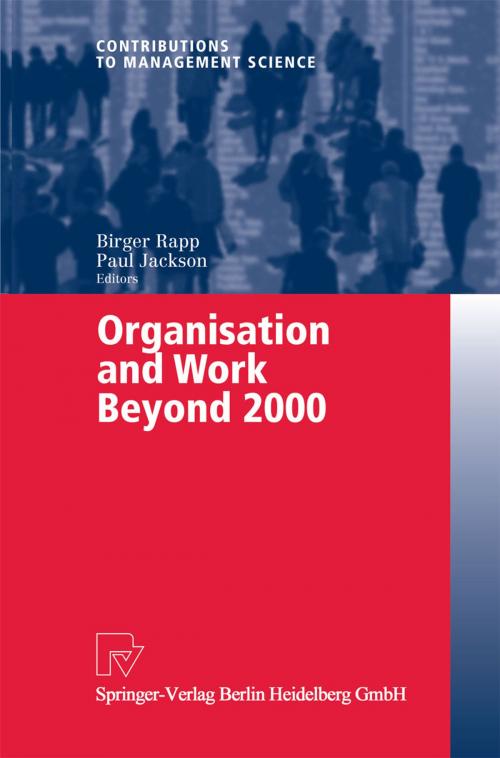 Cover of the book Organisation and Work Beyond 2000 by , Physica-Verlag HD