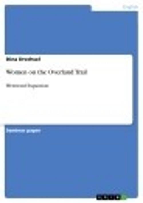 Cover of the book Women on the Overland Trail by Dina Drechsel, GRIN Verlag