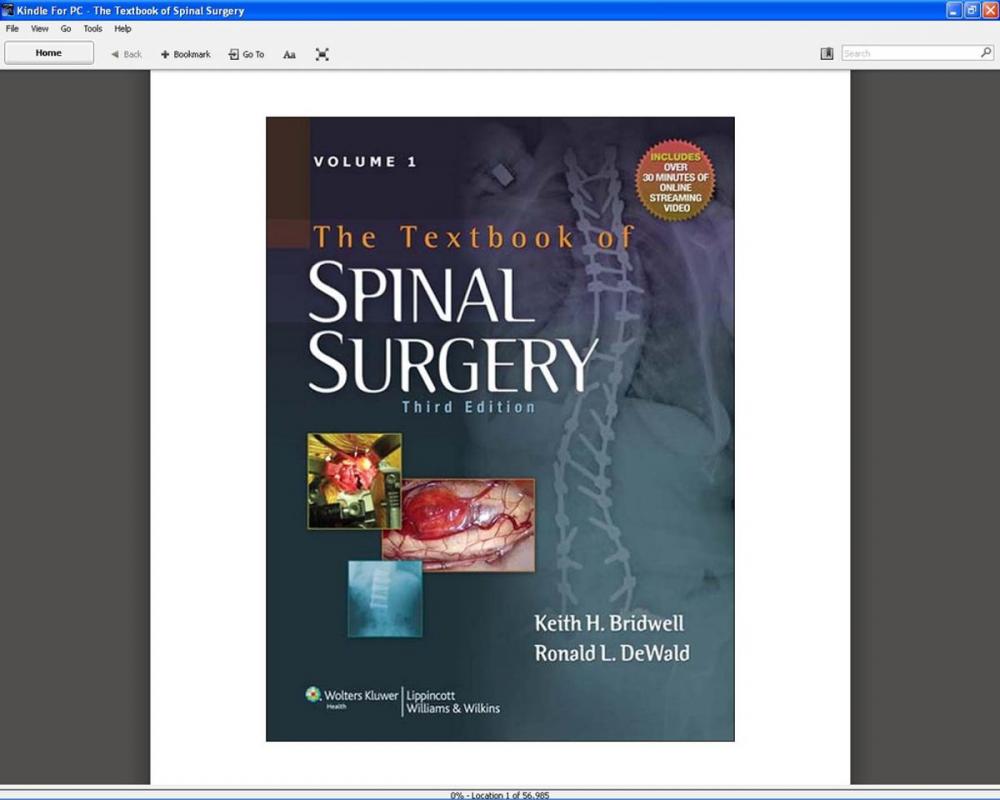 Big bigCover of The Textbook of Spinal Surgery