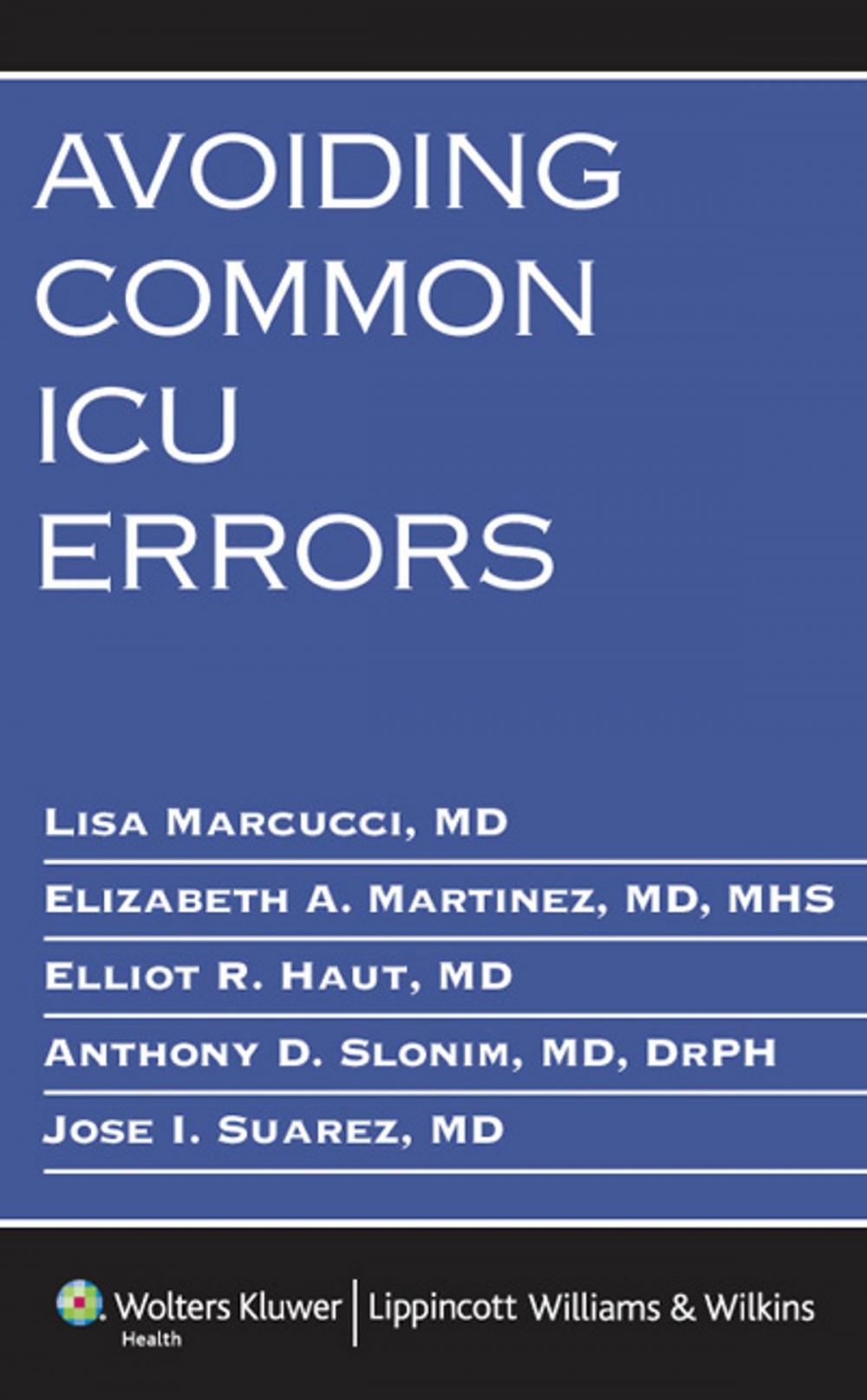 Big bigCover of Avoiding Common ICU Errors