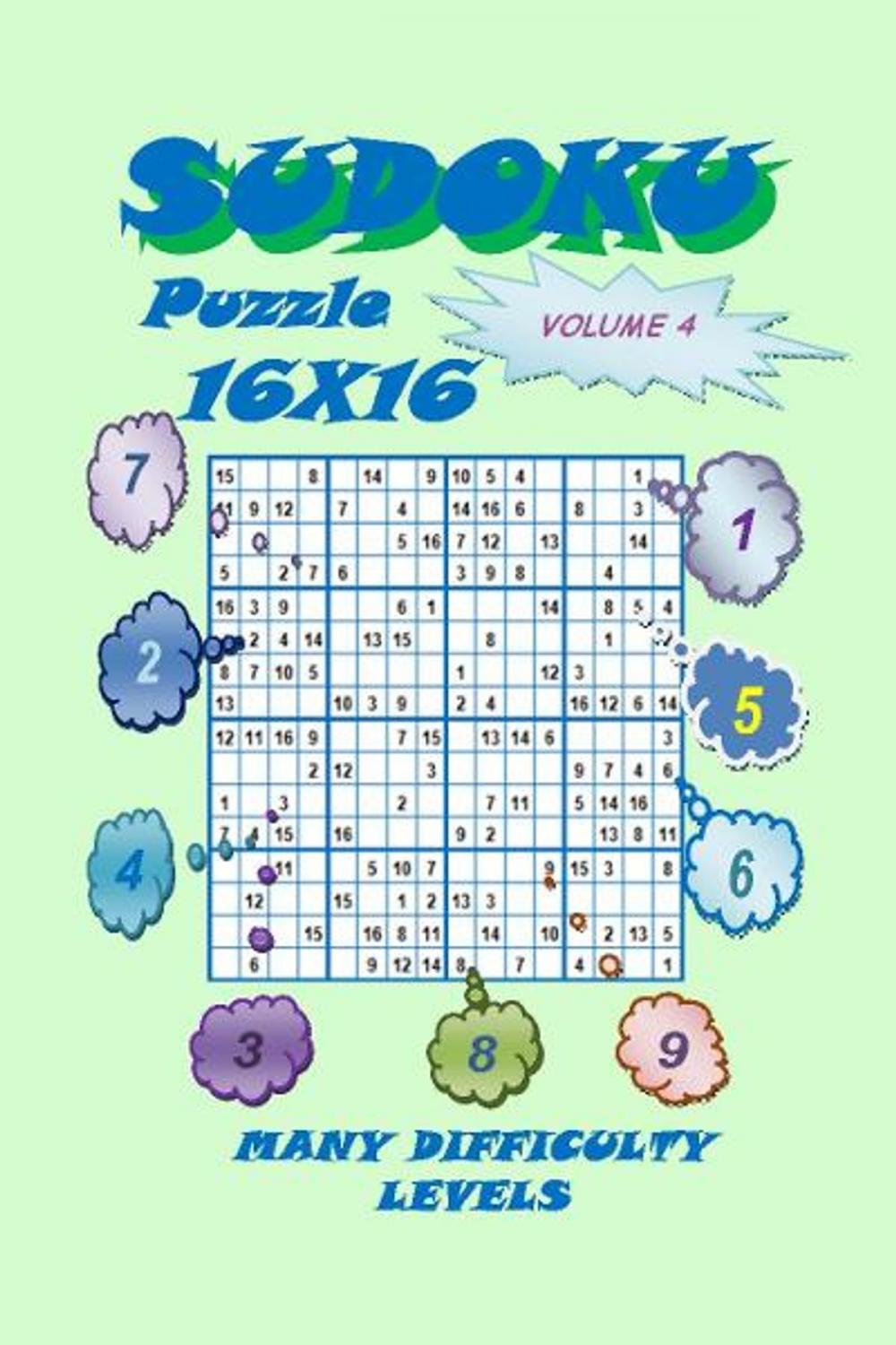 Big bigCover of Sudoku Puzzle 16X16, Volume 4