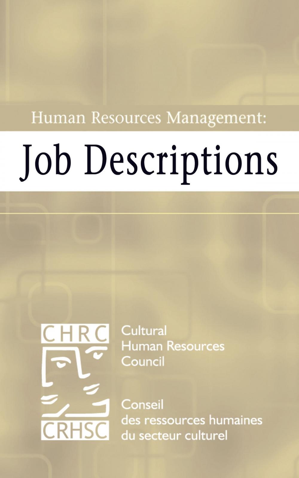 Big bigCover of Human Resources Management: Job Descriptions