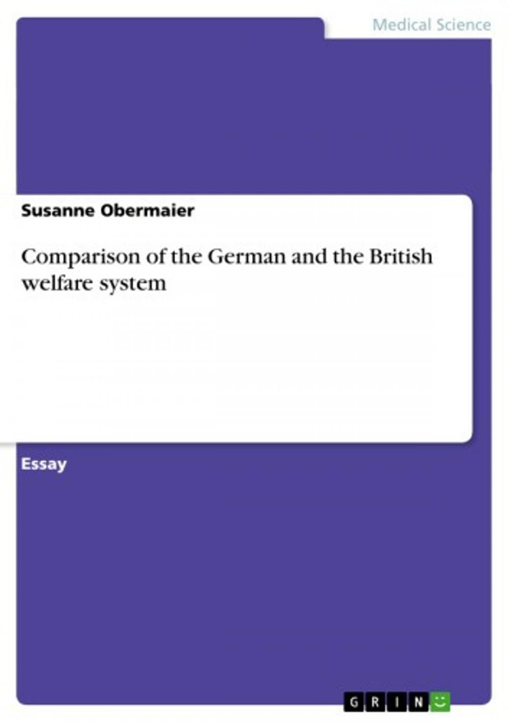 Big bigCover of Comparison of the German and the British welfare system