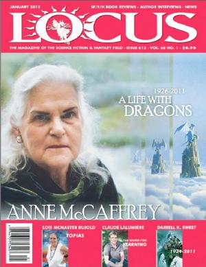 Cover of Locus Magazine, Issue 612, January 2012