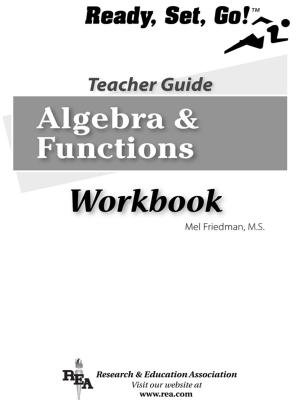 Book cover of Algebra & Functions Workbook