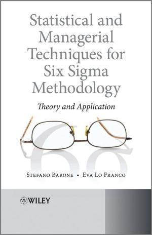 Cover of the book Statistical and Managerial Techniques for Six Sigma Methodology by 