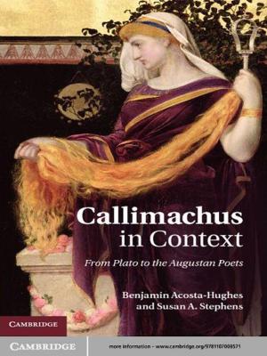 Book cover of Callimachus in Context